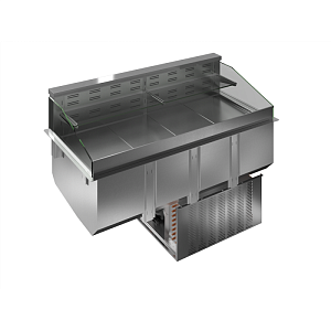 Electrolux Professional D13C4 DROP-IN REFRIGERATED WELL, VENTILATED, 1 REF. SHELF AND 1 NEUTRAL SHELF, 4GN (CODE 341052)