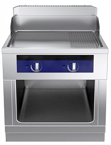 Electrolux Professional MCHFEAHDVO Modular Cooking Range Line thermaline 90 - Full Module Freestanding Gas Fry Top with Mixed Plate, 1 Side, H=700 (Town Gas) (Code 593336)