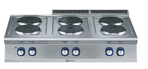 Electrolux Professional E7ECEL6R00 6-HOT PLATE ELECTRIC BOILING TOP 1200MM (Code 371019)