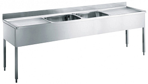 Electrolux Professional LG2426P SINK UNIT 2 BOWLS & 2 DRAINERS 2400 MM (132365)