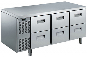 Electrolux Professional RCSN3M06 6 DRAWER REFRIGERATED TABLE -2+10°C (Code 727180)