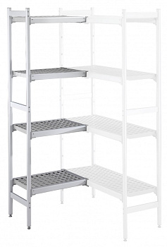 Electrolux Professional ACS918 ALUM.CORNER SHELV.-POLY.TIERS-373X922MM (Code 137052)