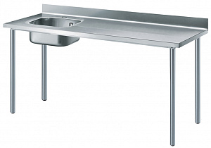 Electrolux Professional TL1810SXEN Premium Preparation 1800 mm Work Table with Upstand - Left Bowl (Code 133064)