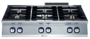 Electrolux Professional E7GCGL6C00 6-BURNER GAS BOILING TOP 1200 MM (Code 371004)