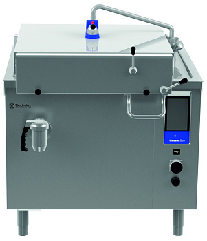 Electrolux Professional PUEN17KBEM Elektro-Druckgarbraisière 170 Ltr. (H) mit Dampfkondensationseinrichtung, Kerntemperaturfühler und Mischbatterie (Code 586833)