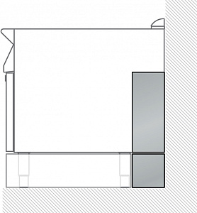Electrolux Professional 9AC94 2 PANELS FOR SERVICE DUCT (SINGLE INST.) (Code 206181)