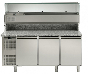 Electrolux Professional RCSH3D KÜHLTISCH MIT VITRINE, 3 TÜREN (Code 727150)
