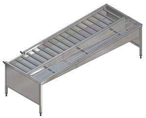 Electrolux Professional HSSMF6RL MANU. STAPELTI, 6 KÖ., R>L, 3150MM-FRONT (Code 865093)