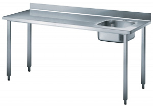 Electrolux Professional TL1810DXP TISCH M. BECKEN RECHTS U.AUFKANT.1800 MM (Code 132306)