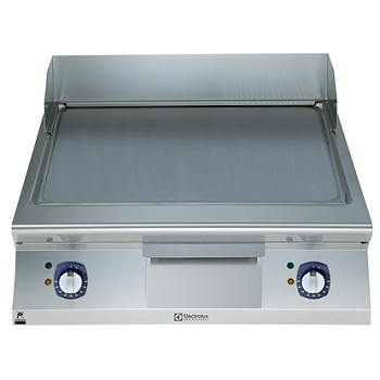 ELECTRIC FRYTOP SMOOTH HORIZONTAL PLATE 800 MM-BRUSHED CHROME (CODE 391400)