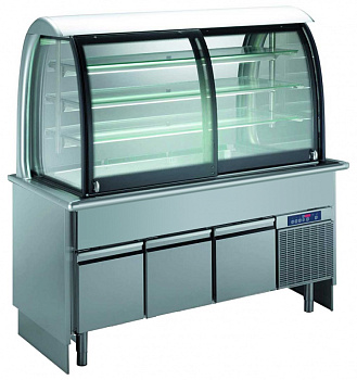 Electrolux Professional ZLRDW16C KALTAUSG.KÜHLWANNE (4GN)+VITRI.+SCHRANK (Code 332034)