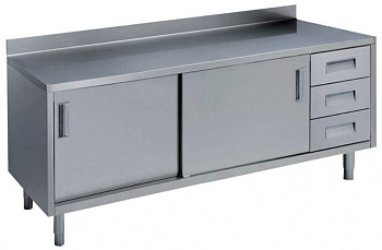 Electrolux Professional MTA2010DXP TISCH,AUFKANT. 3SCHUBL.RE.SCHIEBETÜ.2000 (Code 132696)