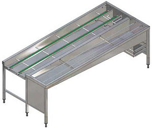 Electrolux Professional HSSA5RL AUTOM.STAPELTISCH,5 KÖRBE.,R>L,2640 MM (Code 865068)