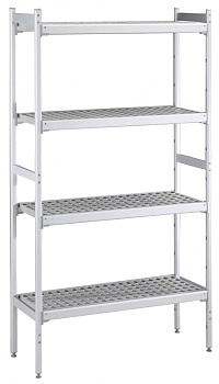 Electrolux Professional CRS1212 ALUM.SHELV.,POLY.TIERS-COLDROOM 123X123 (Code 137108)