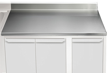 WORK TOP WITH UPSTAND 1200MM (121139)