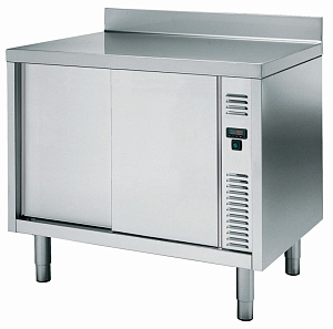 Electrolux Professional MTC1210PN Standard Preparation 1200 mm Ventilated Hot Cupboard with Upstand, Shelf & Sliding Doors (Code 132791)