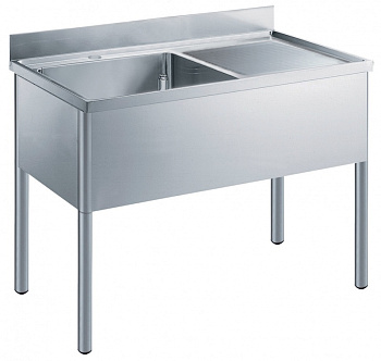 Electrolux Professional LG1216DXE 1-BECKENSPÜLE TROPFFLÄCHE RECHTS 1200 MM (Code 133565)