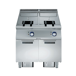 Electrolux Professional E9KKGOBAMEA 23+23LT EL.FRYER, 2 WELLS + 4X1/2 BASKETS, 430V (CODE 391385)