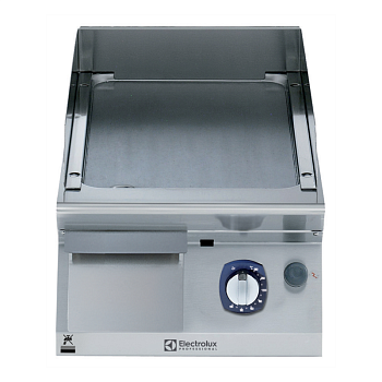 GAS FRY TOP-SMOOTH PLATE 400 MM-BRUSHED CHROME (CODE 371320)