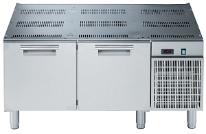 Electrolux Professional E9TTAECOMIN Modulare Großküchengeräteserie 900XP-Kühlunterbau mit 2 Schubladen, -2/+10° C, automatische Abtaukondensatverdunstung - R290 (Code 391602)