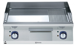 Electrolux Professional E7FTEHCPIN Modular Cooking Range Line 700XP 800mm Electric Fry Top, Smooth and Ribbed Polished Chrome Plate (Code 371201)
