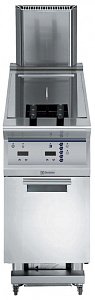Electrolux Professional E9KKIQBAMCG Modular Cooking Range Line 900XP One Well Gas Fryer 23 liter with Electronic Programmable control and Oil filtering (Code 391376)