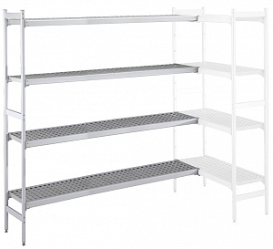 Electrolux Professional ACS2903 ALUM.CORNER SHELV.-POLY.TIERS-373X2907MM (137070)