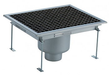 Electrolux Professional FDB4050 FLR.DRAIN+GRATE+C.SIPH-VERT.OUT. 400X500 (Code 328061)