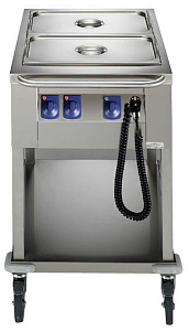 Electrolux Professional MDBM22 BAIN-MARIE TROLLEY-OPEN TYPE-2 WELLS-2GN (Code 342105)