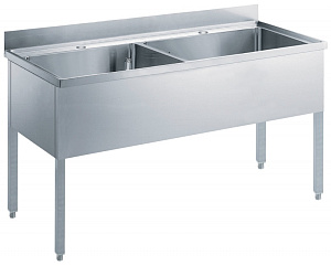 Electrolux Professional VLP1802SP SOAKING SINK UNIT 2 BOWLS 800X500 MM (132699)
