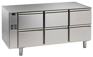 Electrolux Professional HB6CRN 6X1/2 DRAWER REFRIG.TABLE -2C-NO TOP-REM (Code 728562)