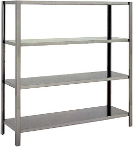 Electrolux Professional SSH13 CNS-REGAL, 4 GESCHLOSSENE BÖDEN, 1370 MM (Code 137002)