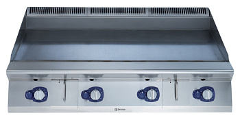 Electrolux Professional E9IIKTAOMII Modulare Großküchengeräteserie 900XP 1200mm Grillplatte mit glatter, kratzfester NitroChrome3-Kochplatte, horizontal, thermostatische Steuerung, inklusive Schaber - High Performance, Q Mark (Code 391592)