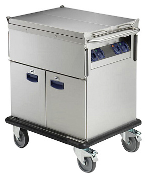 BAIN-MARIE TROLLEY-2 WELLS-HOT CUPB.-2GN (Code 342109)
