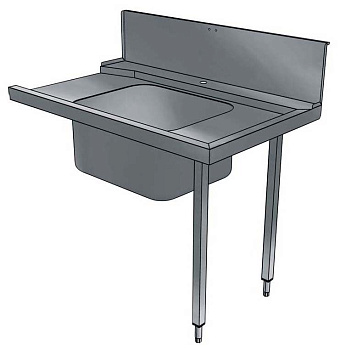 PREWASH TABLE+BOWL(600X500)R&gt L 1200-HOOD (Code 865314)