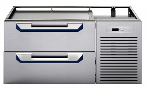 Electrolux Professional MB6IDAKOBO Modular Cooking Range Line thermaline 85 - 1200 mm Ref-freezer Base with 2 drawers, 1 Side, H=550 (R290) (Code 588719)