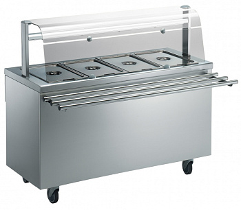 BAIN-MARIE UNIT 4GN (ST. STEEL) 1500MM (Code 320108)