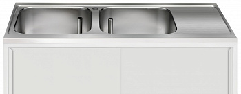 Electrolux Professional T2VI1800R 2 EINBAUSPÜLB., 600x500, ABL.RECHTS 1800 (Code 855236)