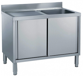 CUPB.SINK 1 BOWL(500X500)L/H DRAIN. 1200 (133039)