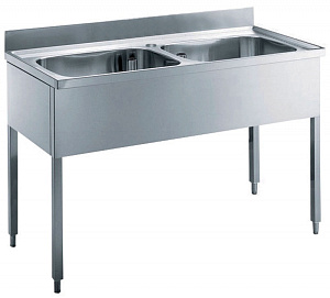 Electrolux Professional LG1426P SINK UNIT 2 BOWLS 1400 MM (132356)