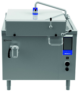 Electrolux Professional PUEN08ECEM Thermaline Elektro Druckgarpfanne, 80lt für Hygienesockelaufstellung, freistehend mit Mischbatterie (Code 586773)