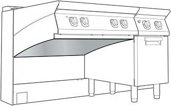 Electrolux Professional UNDP8007 UNTERE ABDECKBLENDE 800 MM SERIE 700 (Code 206325)