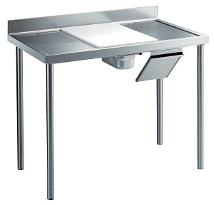 Electrolux Professional TLC1210HE FLEISCHPUTZTISCH M. AUFKANTUNG 1200 MM (Code 133588)