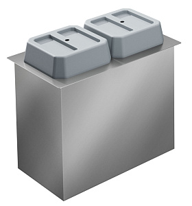 Electrolux Professional D33H Drop-In Heated Plate Dispenser, 2 cylinders - Ø180-300 mm (Code 341158)
