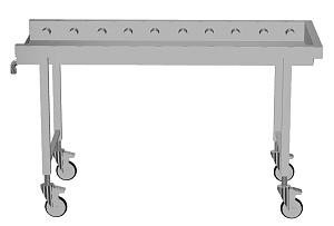 Electrolux Professional HSSRC15M Handling System für Spülmaschinen Fahrbare Rollenbahn, kurze Rollen (Code 863055)