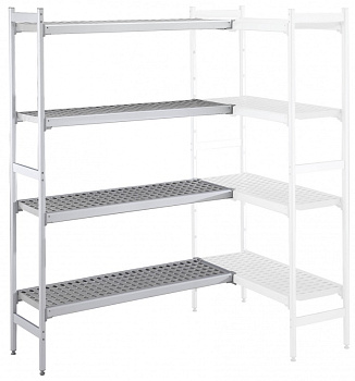 Electrolux Professional ACS1928 ALUM.CORNER SHELV.-POLY.TIERS-373X1932MM (Code 137063)