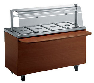 Electrolux Professional FSV15C4C BAIN-MARIE, 4 GN, KIRSCHE, 1500 MM (Code 320113)