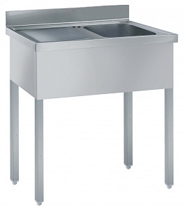 Electrolux Professional SL10SN Eco Preparation 1000 mm Sink with 1 Bowl - Left Drain (Code 132896)