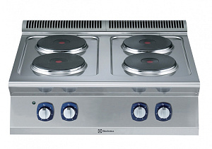 Electrolux Professional E7ECEH4R00 4-PLATTEN-ELEKTRO-TISCHHERD 800 MM (Code 371015)