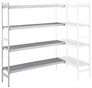 Electrolux Professional ACS2548 ALUM.CORNER SHELV.-POLY.TIERS-373X2552MM (Code 137067)
